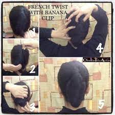 French Twist With Banana Clip Http Obsessionintoaction Blogspot Com 2013 01 French Twist Using Banana Clip 2 French Twist Banana Clip Banana Clip Hairstyles