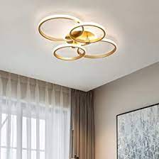 A wide variety of modern indoor ceiling lamp options are available to you, such as design style, lighting solutions service, and base material. Living Room Dimmable Gold Ceiling Lights Led Modern Round Design Bedroom With Remote Control Ceiling Lamp Acrylic Chandelier Indoor Kitchen Island Dining Bathroom Light Fixture Pendant Lighting Ring Amazon Co Uk Lighting