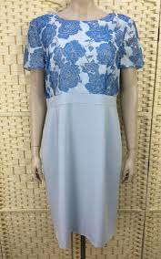 Country Casuals Uk Size 16 Pale Blue Floral Shift Dress Mother Of The Bride Size Pale Country Floral Shift Dress Shift Dress Bride Clothes