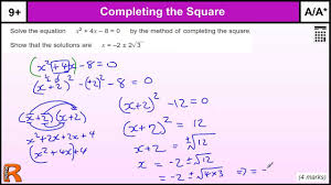 Mathworksheetsgo.com is now a part of mathwarehouse.com. Solve Quadratic Equations By Completing The Square Examples Solutions Videos Worksheets Activities
