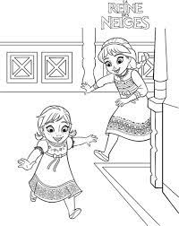 Cendrillon et sa marraine la fée. Coloriage A Imprimer Elsa Et Anna Enfants Qui Jouent Gratuit Et Colorier Coloriage Elsa Coloriage Dessin Coloriage