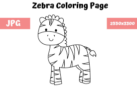 How to draw a zebra for kids animal coloring pageinstructions to draw a zebraif you don't mind pause the how to draw a zebra video after each progression. Coloring Page For Kids Zebra Graphic By Mybeautifulfiles Creative Fabrica