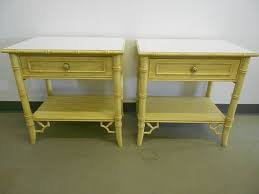 Thomasville Allegro Faux Bamboo Nightstand Pair Set Etsy Faux Bamboo Bamboo Bedroom Thomasville