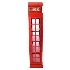 The kx series of telephone boxes in the united kingdom was introduced by bt (british telecom) in 1985. Large Life Like Size Replica Red Telephone Bookcase Cabinet Box