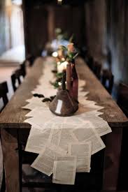 Vintage Book Table Runner Table Runners Wedding Event Decor Book Themed Party