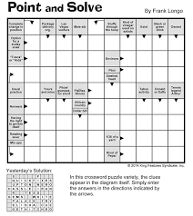 Joseph crossword with cryptoquote, by thomas joesph; Point And Solve King Features Syndicate King Features Syndicate