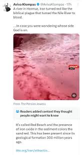 Shayan Sardarizadeh on X: "That's the red beach of Hormuz Island, a famous  tourist attraction in the Persian Gulf, and it hasn't suddenly turned red  because of Israel-Iran tensions, biblical plagues, God's