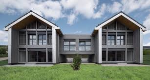 Construction D Un Ensemble De 8 Maisons Mitoyennes Contemporaines Pour L Agence Ritz A Arzier Par Le Bureau Alparchitecture Ch Architecture House Styles Bagnes