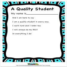 Quality Student Poem Elementary Teaching Resources Student Beginning Of School
