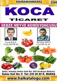 Koca Ticaret Komisyon Evi Hal Katalogu