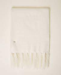 We offer fashion and quality at the best price in a more sustainable way. Mottled Knit Scarf Woman White Twinset Milano