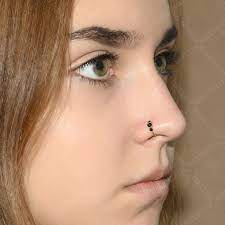 Surgical Steel Nose Ring Hoop Onyx Nose Hoop Etsy Surgical Steel Nose Rings Nose Rings Hoop Nose Hoop
