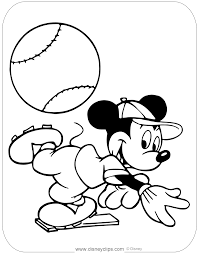 When a child colors, it improves fine motor skills, increases concentration, and sparks creativity. Mickey Mouse Baseball Coloring Pages Disneyclips Com