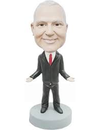 Boss's Day Mydedor Custom Bobble Heads Figure, Customised Doll, Mature  Boss's Day Gift Custom Bobblehead Boss In Gray Suit And Tie