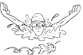 8.5x11 120 pages make the perfect coloring book for gift who loves swimming diving alphabet and numbers children's activity book for boys and girls! Coloring Pages Swimming Coloring Page Toddler