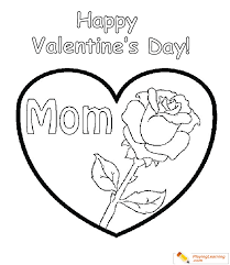 Kids can create a coloring cards with their imaginative colors for mom and grand mom. Valentine Day Coloring Card For Mom 06 Free Valentine Day Coloring Card For Mom