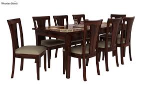 Find the dining room table and chair set that fits both your lifestyle and budget. Buy Mcbeth Storage 8 Seater Dining Set Walnut Finish Online In India Wooden Street