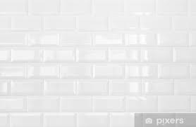 Klick vinyl wandpaneele zement boston 600 x 300 x 4 mm. Fototapete Weisser Keramik Ziegel Fliesen Wand Hintergrund Pixers Wir Leben Um Zu Verandern
