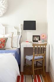 Not to mention, lofting the bed provides enough space underneath for a hangout room with a couch, a small office, or even a workout space! 7 Ways To Fit A Workspace Into A Small Space Apartment Therapy
