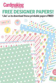 In this section, you can actually design and create your own card and print it out in your home to send to family and friends. Free Papers Https Www Facebook Com Cardmakingmag Craft Paper Design Cardmaking And Papercraft Card Making