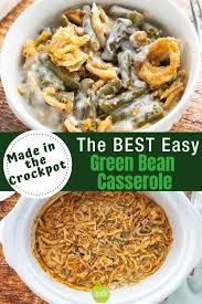 Easy Slow Cooker Green Bean Casserole Recipe Video Greenbean Casserole Recipe Slow Cooker Green Beans Best Green Bean Casserole