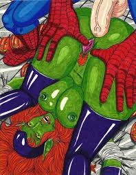 Spiderman vs Green Goblina by Fafnir_the_Dragon 