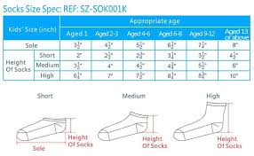 Socks Size Chart Men Socks Size Women Socks Size Unisex