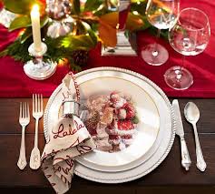 The smaller tree has slots were you can decorate the ornaments. Nostalgic Santa Salad Plates Set Of 4 Assorted With Images Christmas Dinnerware Christmas Dinnerware Sets Pottery Barn Christmas