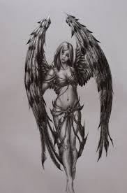 The most common fallen angel drawing material is stretched canvas. Angel Sketch Angel Sketch Dark Angel Tattoo Fallen Angel Tattoo