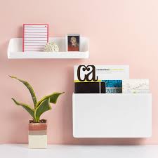 White Poppin Magnetic Wall File Pocket Wall File Office Wall Organization Magnetic Wall