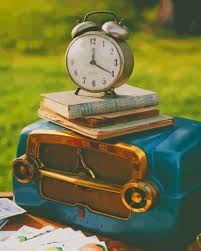 Discover and download free vintage clock png images on pngitem. Vintage Clock Radio Aesthetic New Paint By Numbers Canvas Paint By Numbers