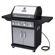 Dyna Glo 4 Burner Natural Gas Grill In Stainless Steel With Side Burner Dga480ssn D The Home Depot Best Gas Grills Natural Gas Grill Gas Grill Reviews