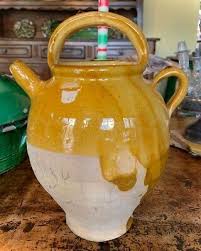 Antique French Pottery Confit Pot Pitcher Terracotta Green Glazed Cruche Jar 299 00 Picclick In 2020 Antike Keramik Franzosische Antiquitaten Getopferter Topf