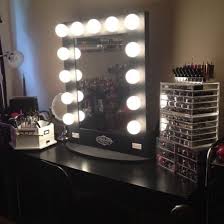 Home Accessory Makeup Table Lighting Makeup Table Black Mirror Make Up Vanity Makeup Mirror With Light S Wheretoget