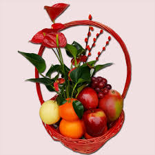 Buy flowers n fruits online from yuvaflowers and get their same day delivery. Fruity Gift Fruits Flowers Basket Edible Bouquets Enfield