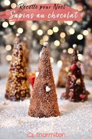 Cones Sapin Au Chocolat Recette Biscuit De Noel Repas Noel Repas Noel Facile