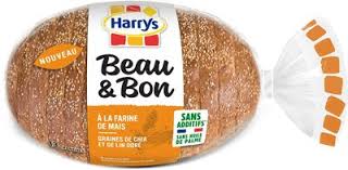 Pain De Mie Mais Lin Dore Chia Harrys 320 G