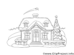 Mal Vorlage Haus Im Winter Ausmalen Malvorlagen Ausmalbilder