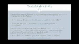 showing transferable skills in resumes