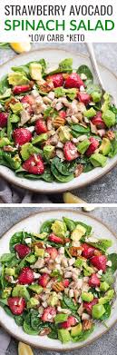 Strawberry Avocado Spinach Salad Life Made Keto Recipe Spinach Strawberry Salad Dairy Free Salads Low Carb Salad