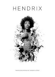 Black And White Rockstar Prints Jimi Hendrix Guitar Rockstar Bob Marley Music Reggae American Black White Badass Singer Legend Jimi Hendrix Cool Artwork Poster Prints