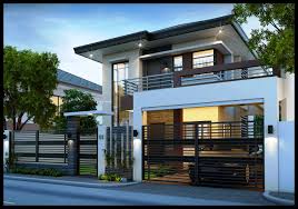 2 Storey Simple House Design In Philippines 2 Storey House Design Two Story House Design Modern Minimalist House