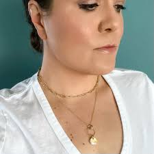 White and Gold Clay Dainty Necklace Neutral Clay Jewelry Light Shine  Jewelry Everyday Classic Necklace Clay & Resin clay Pendant