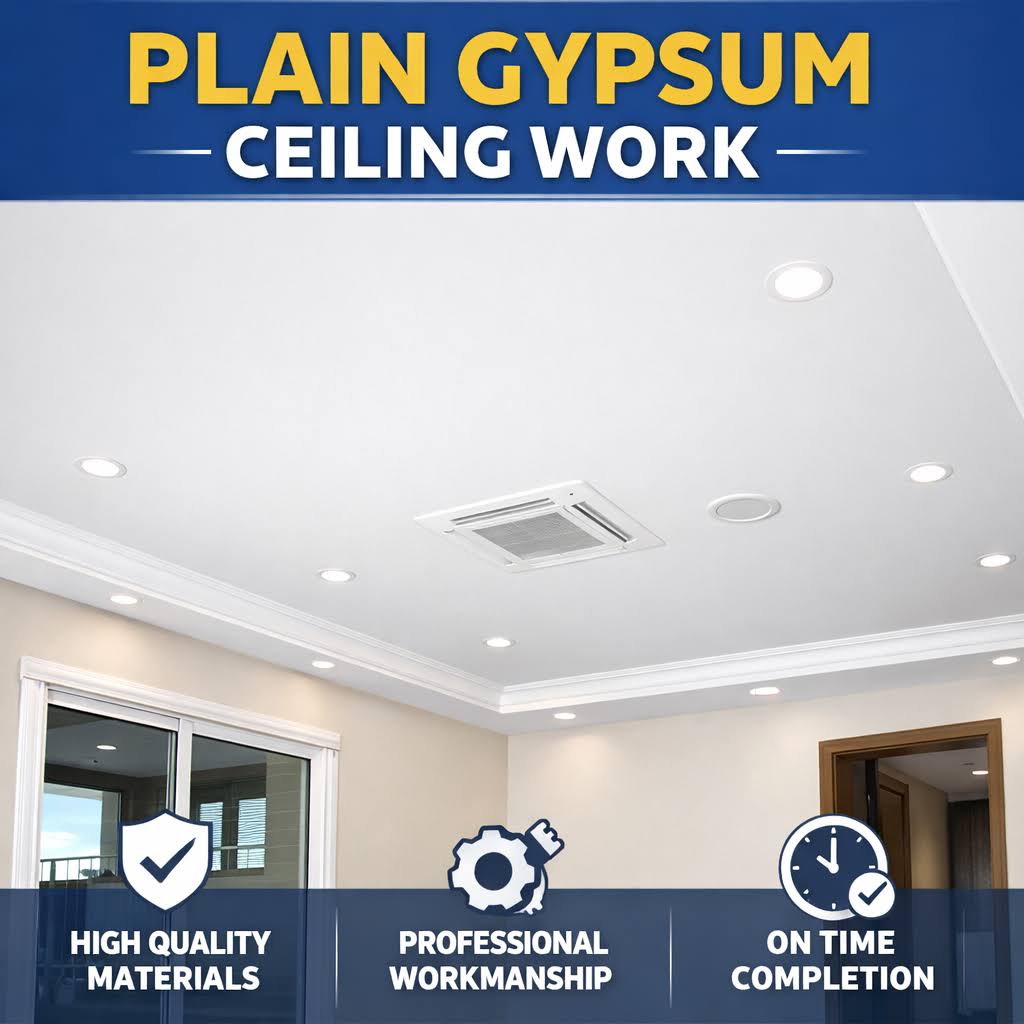 Plain Gypsum Ceiling Work product image