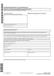 Sepa lastschrift formular zum ausdrucken : Sepa Lastschrift Mandat Deutsch Englisch Volksbank
