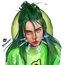 I Turned An Avocado Into Billie Eilish Who Would Have Guessed Swipe For Progress Video And This Concludes Im A Billie Eilish Billie Celebrity Drawings
