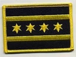 Black And Red Motorcycle Club Colors Chicago Illinois Flag Patch Black Yellow Motorcycle Club Colors Biker Patches Club Color Flag Patches Motorcycle Clubs