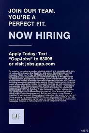 Gap At The Lake Buena Vista Factory Store Is Now Hiring, Join Our Team  You're A Perfect Fit. Apply Today: Text … | Future Jobs, How To Apply,  Employment Application
