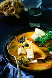 Vegetables Coconut Curry Pasta Firm Lite Corn Baby Thai Tofu With Red And Ilkthai Red Curry With Vegetarian Curry Curry Recipes Red Curry Recipe