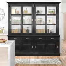 Shop allmodern for modern and contemporary kitchen china hutch cabinets to match your style and budget. August Grove Buffetschrank Xylofagou Black Display Cabinet Kitchen Display Cabinet Display Cabinet Design